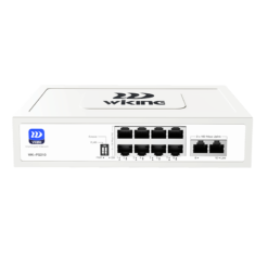 Switch PoE Witek WK-PS210(V2) 8 cổng PoE 10/100Mbps, 2 cổng uplink RJ45 10/100Mbps