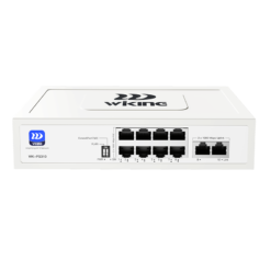 Switch Giga PoE Witek WK-PS310(V2) 8 cổng PoE 10/100/1000Mbps, 2 cổng RJ45 Uplink 10/100/1000Mbps