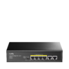 Switch PoE CuDy FS1006P 2.0 4-FE với 2 cổng Uplink FE