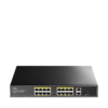 Switch PoE CuDy FS1018PS1 3.0 16 cổng 10/100M với 2 cổng Uplink GbE và 1 khe cắm Uplink SFP