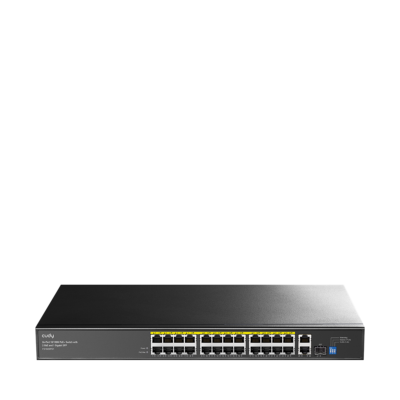Switch PoE Cudy FS1026PS1 4.0  24 cổng 10/100M với 2 cổng GbE và 1 cổng Gigabit SFP